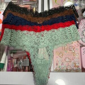 Victorias Secret Lace Thong Panties